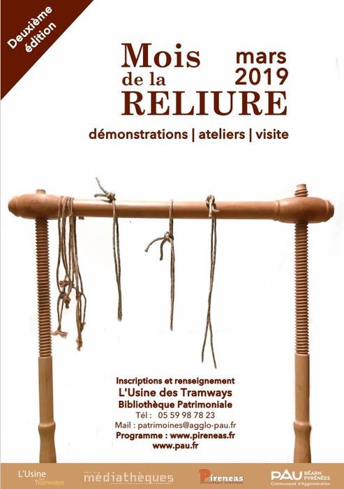 Affiche du Mois de la Reliure 2019