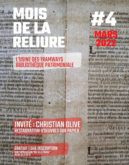 Affiche du Mois de la Reliure 2023