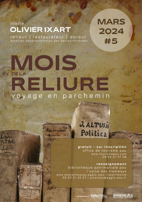 Affiche du Mois de la Reliure 2024