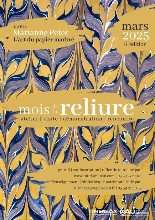 Affiche du Mois de la Reliure 2025